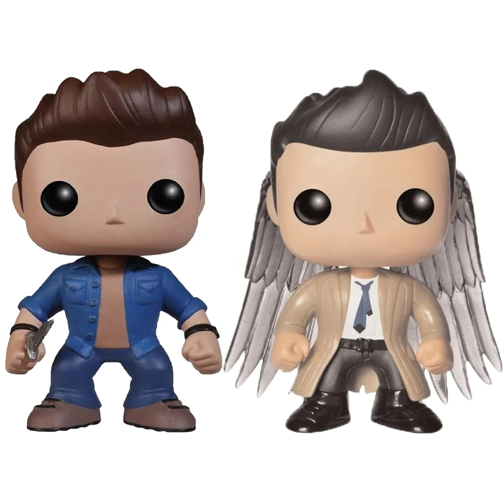 

Sam and Dean Action Figure Toys Supernatural #95 Castiel #94 Dean Figuras Model Dolls Gifts 10cm