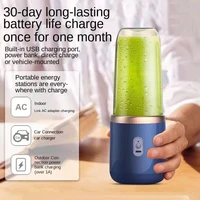 Mixeur Électrique Portable 6 Lames, Rechargeable USB avec 2 Tasses, Idéal pour Jus Frais et Smoothies, Parfait pour Usage Personnel et Voyage 7