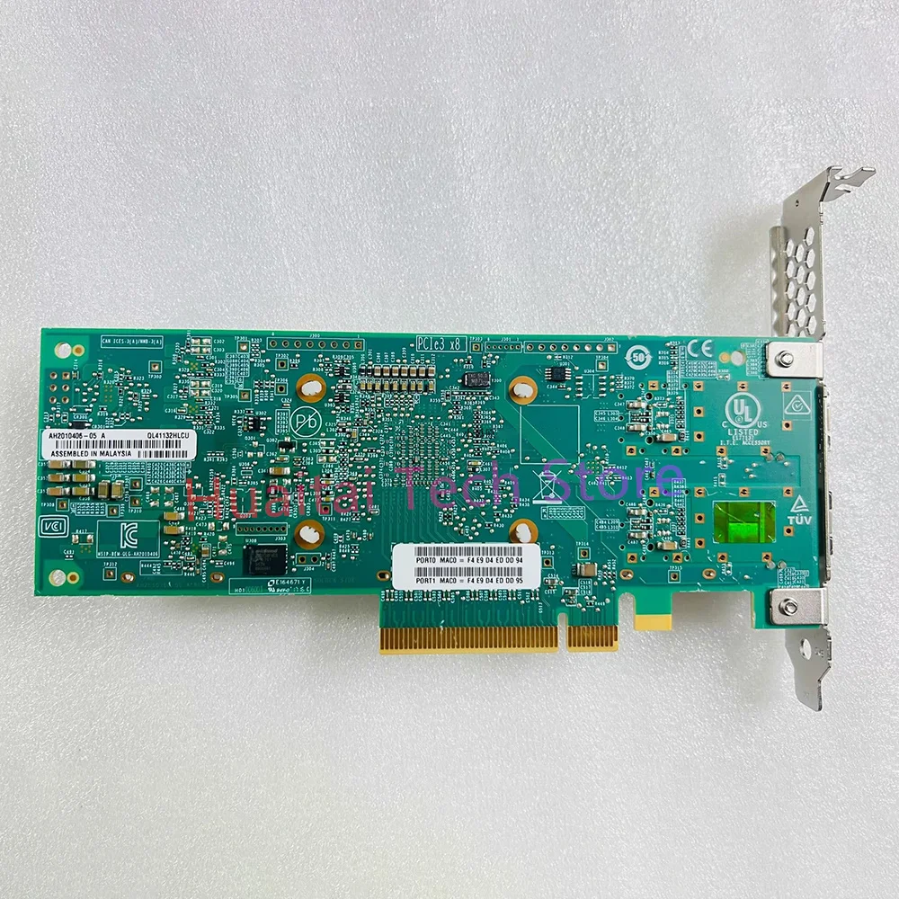 For Qlogic Pcie X8 dual-port Ten Gigabit Fiber Optic Network Adapter QL41132HLCU 4 For Qlogic Pcie X8 dual-port Ten Gigabit Fiber Optic Network Adapter QL41132HLCU - Image 2