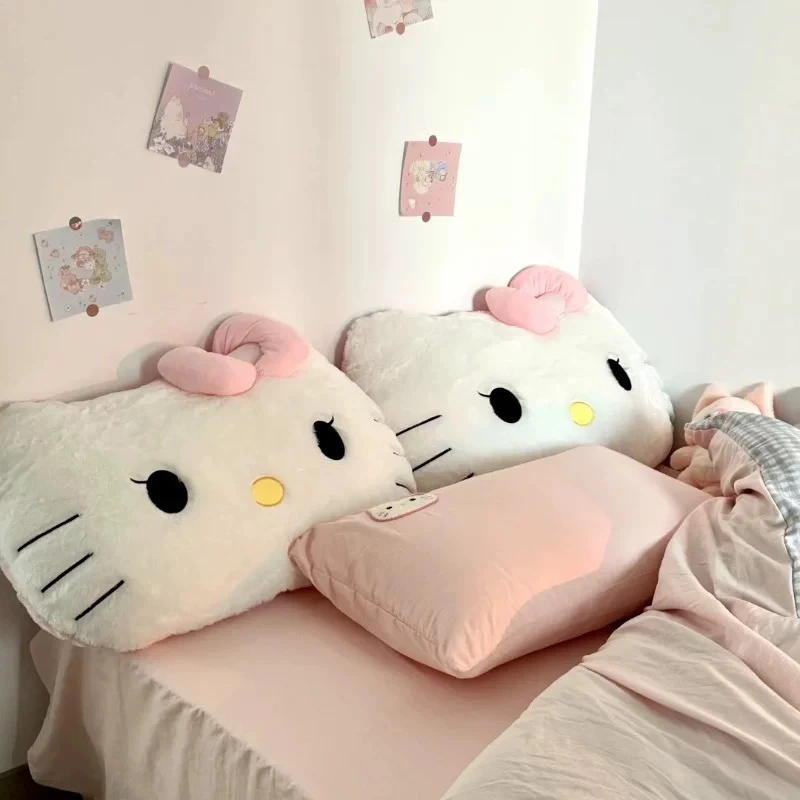 Big Size Sanrio Hello Kitty Plush Pillow Sofa Hello Kitty Cushion Bedhead Pillow Girl Heart Decoration Birthday Gift