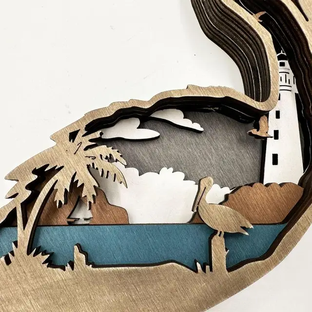 Kreatív 3D Pelicans Szobor Szobra Gyanta Üreges Díszek Ajándék Kézműves Belső Udvari Művészeti Otthoni Dekorációk - Image 5