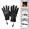 USB Heated Cycling Gloves Winter Waterproof Touch Screen Ski Gloves Rechargeable Heating Motorcycle Bicycle Warm Gloves 1