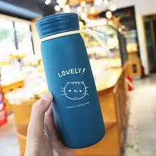 

Thermos Cup Female Portable Small Student Water Cup Simple and Fresh Forest Style Cartoon Cup Children Lovely Girl