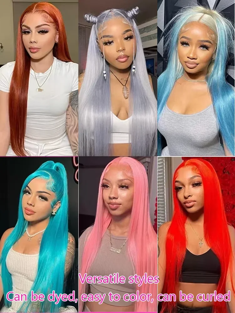 13x4 13x6 Hd 613 Blonde Straight Lace Front Wig 220 Density  Human Hair Pre Plucked Remy Brazilian Lace Frontal Wigs 36 40 Inch