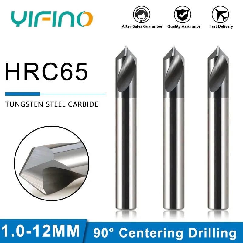 

Спиральная канавка YIFINO HRC66 фаска из вольфрамовой стали центрирующая дрель 90 ° фаска с 2 канавками инструменты с фиксированными точками для сверления
