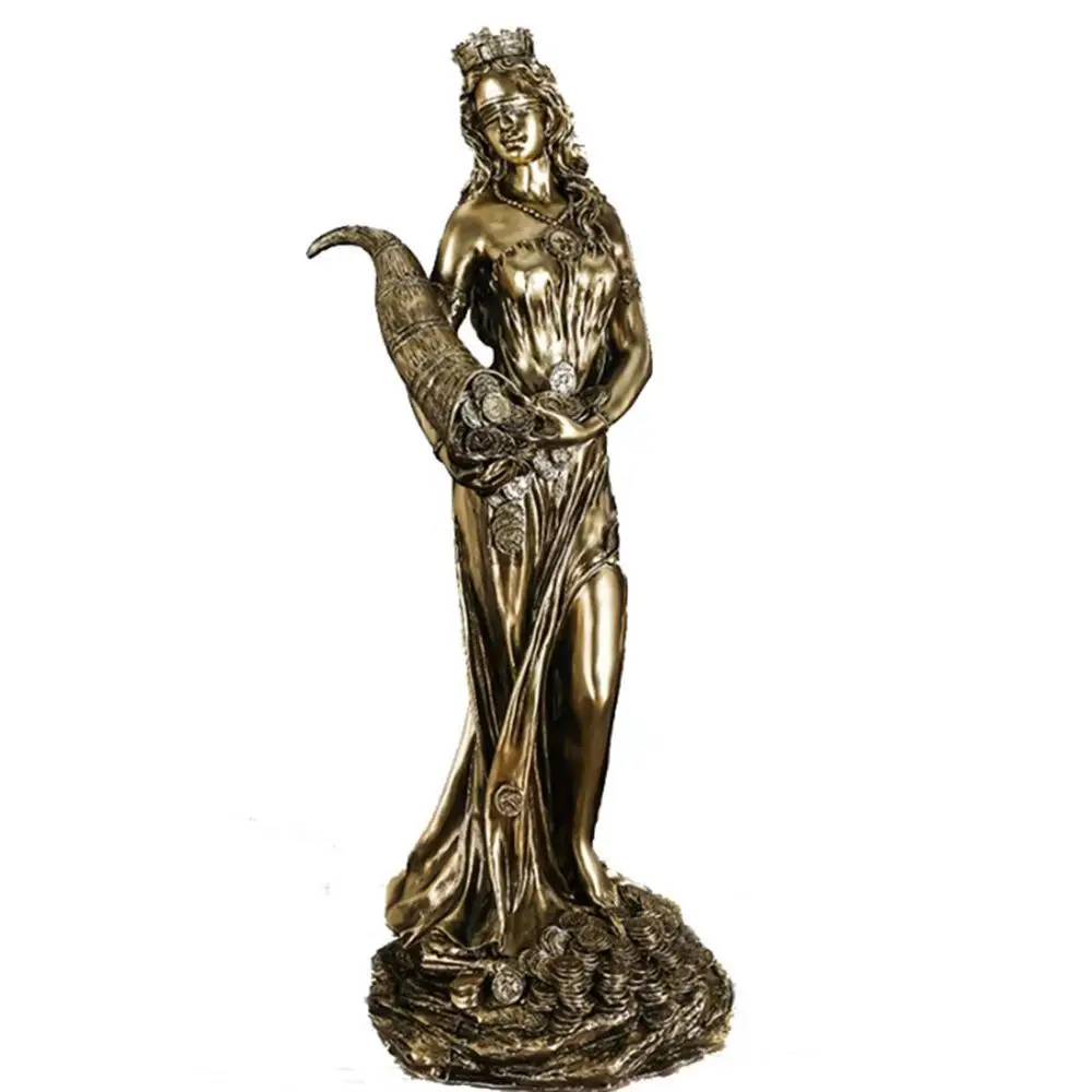 Statue grecque de la Fortune dorée