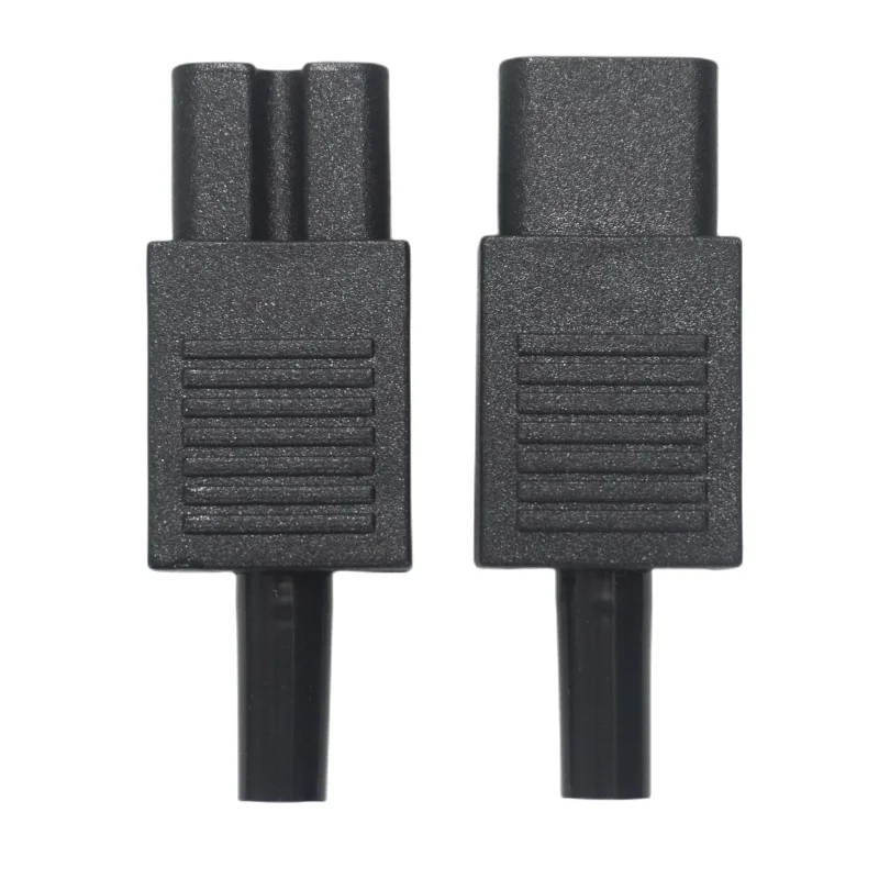 IEC Straight Cable Plug Connector C13 C14 C15 10A 250V Black female&male Plug Rewirable Power Connector 3 pin AC Socket