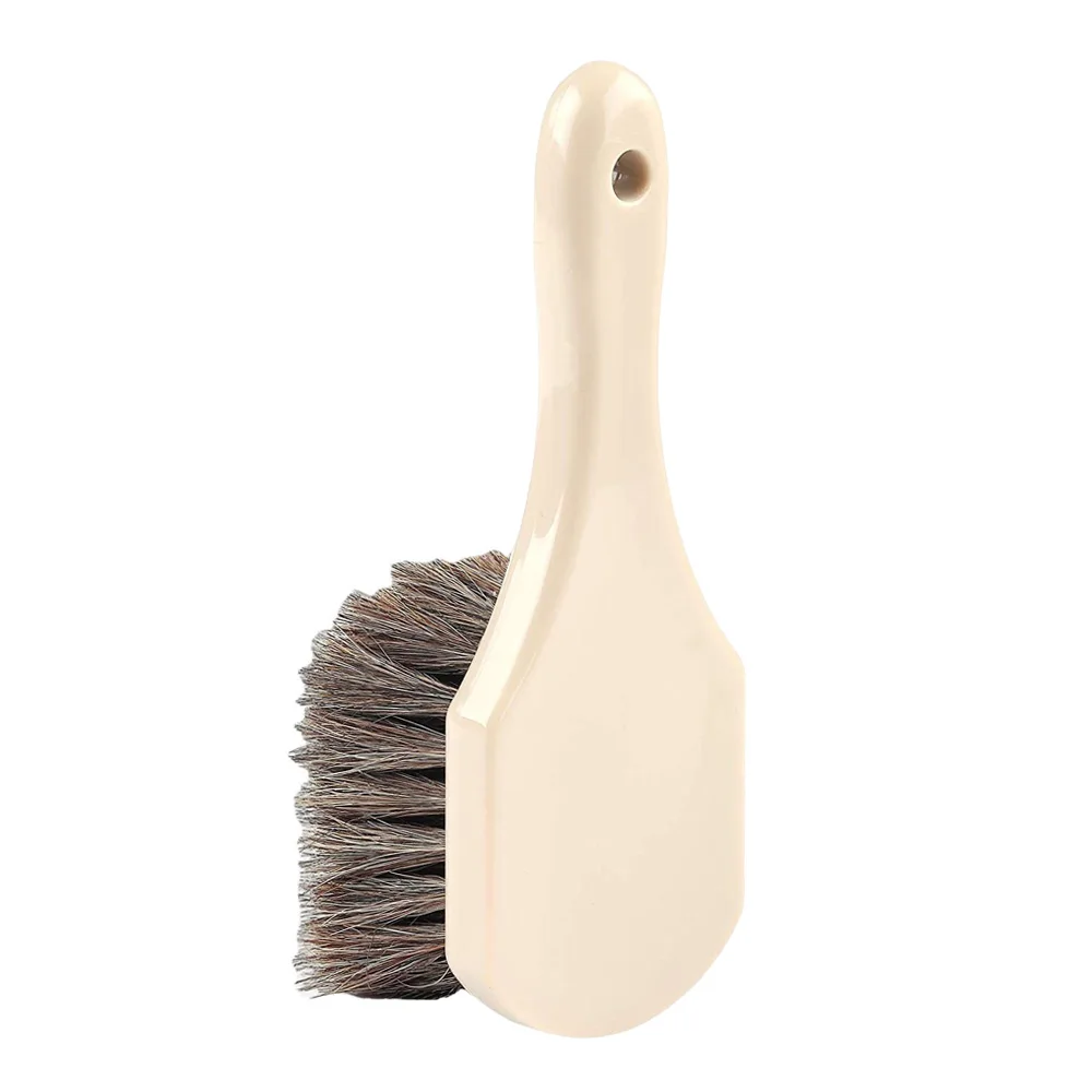 Car Cleaning Brush Leather Wheel Horsehair Cleaning Brush Car Detailing Brushes Auto Interior Clean Fabric Washing Tools