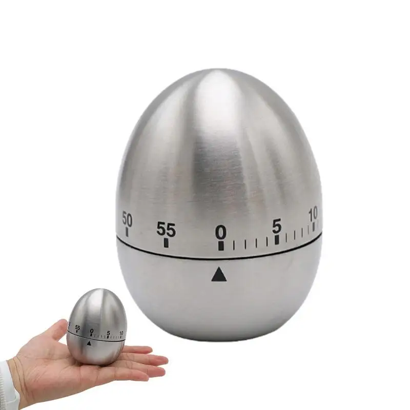 

Egg Timer 60 Minute Mechanical Timer Durable & Waterproof Stainless Steel Kitchen Timer Kitchen Tool For Boiling Eggs Cooking