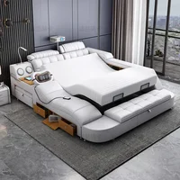 Lit capitonné unique, Commodes modernes avec rangement, Lits de massage, Lits doubles pour chambre à coucher, Meubles de chambre, Accessoires pour la maison 2