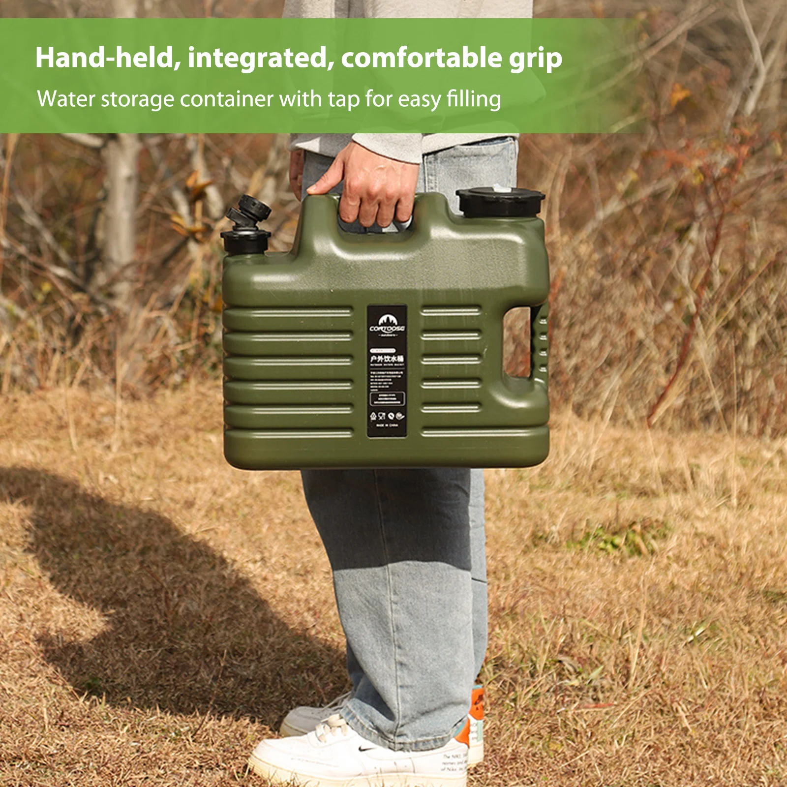 Camping Water Container Bucket Food Grade with Faucet For Outdoor Camping Hiking 6L-18.5L
