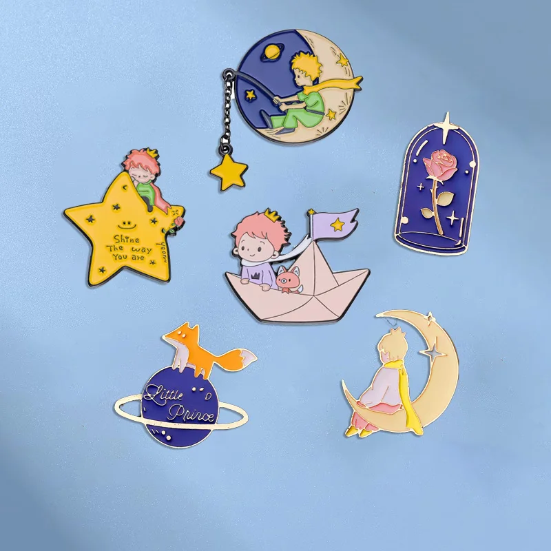 Fashion Cartoon Enamel Brooch Pins Set - Cute Decorative Pins For Clothing, Bags, Unisex & Kids - View #9