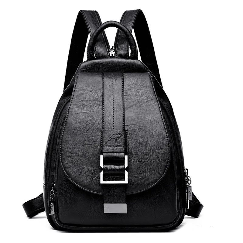 

2024 Designer Backpacks Women Leather Backpacks Female School Bag for Teenager Girls Travel Back Bag Retro Bagpack Sac a Dos