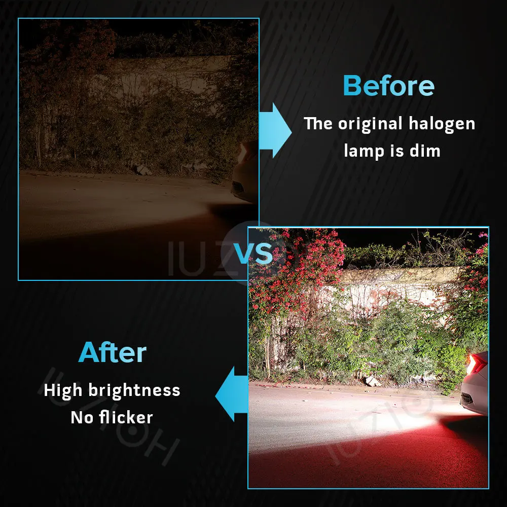 IUZIOH   P21/5W Led PY21W 1157 BAU15S BA15S BAY15D R5W R10W P21W 1156  극ũ ȣ  DRL 12V ڵ , 1x