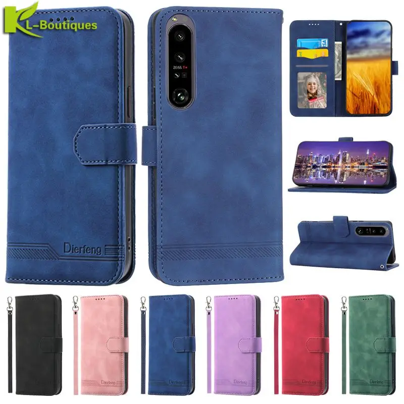 Per Sony Xperia 1 Iv Custodia Portafoglio In Pelle Funda Per Sony Xperia 1 Iv 10 Iv 5 Iv Cover Xperia1 V 10 V Magnet Flip Phone Case Coque