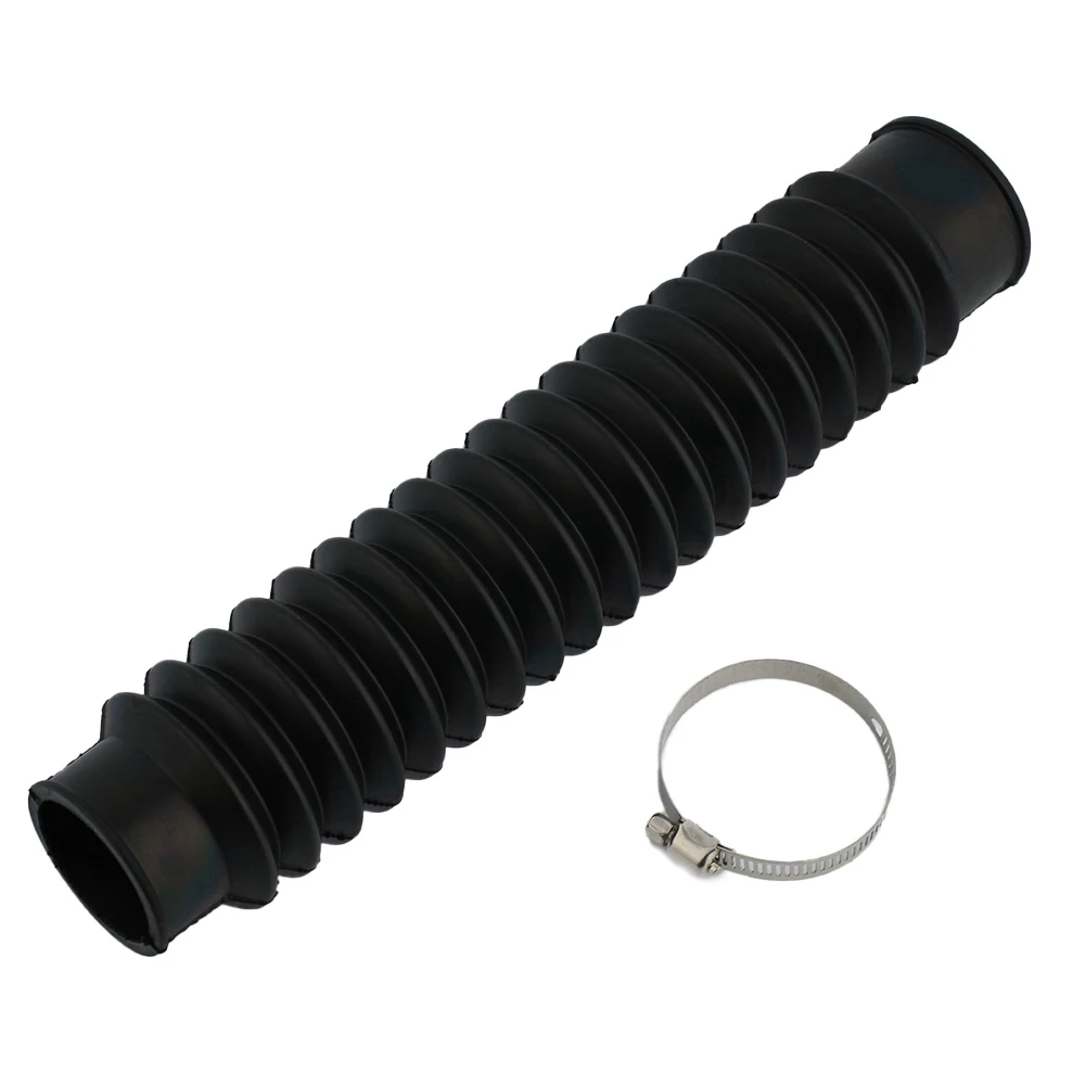Durable Autobike Air Filter Hose Flexible Hose Black Cold Air Intake Exhaust Pipe Protective Cover Expandable 15-30cm Motorcycle