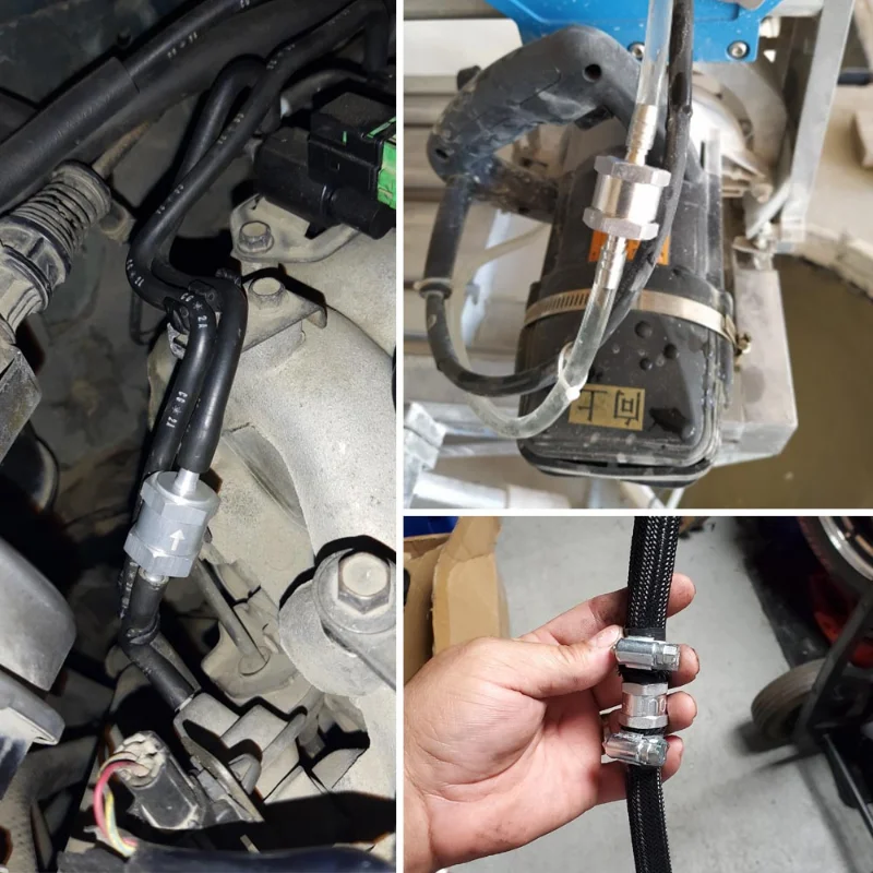 Fuel Non Return Check Valve 6/8/10/12mm Aluminium Alloy Petrol Diesel Water Fuel Line One Way for Peugeot Renault