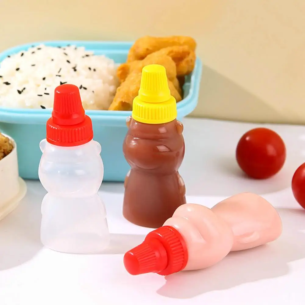 Fresh-keeping Heat-Resistant Carrot Style Mini Salad Dressing Ketchup Bottles Kitchen Accessories