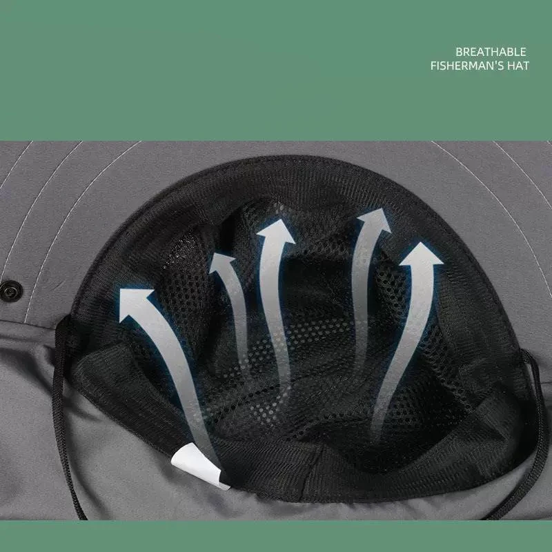 Summer Sun Hats Outdoor Fishing Hats Men's And Women's Camping Visors Bucket Hats Neck Flap Bucket Hats