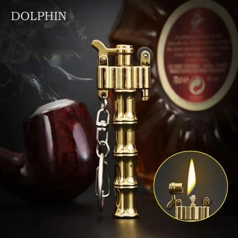 Bold Bamboo Lighter Torch Shaped Retro Kerosene Portable Easy Lighting Anywhere