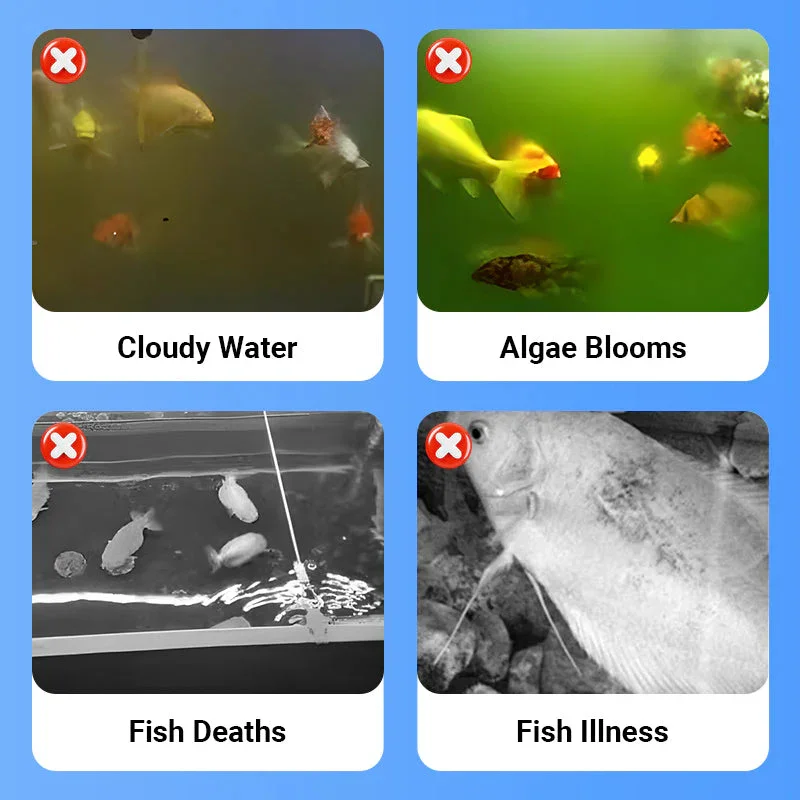 Aquarium Sludge Remover,Bio Enzyme Clarifier,Algae Control Cleaner,Reduce Ammonia,Safe for Fresh & Saltwater Tanks