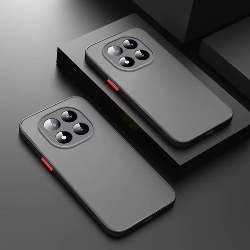 Matte Translucent Shockproof Silicone Bumper Case with Hard Plastic Back Cover