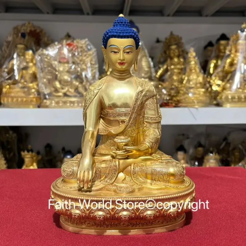 

Discount 2024 5A TOP GOOD Tibet Thailand Buddha statue Almighty Shakyamuni Buddha HOME Exorcism protection Bless family