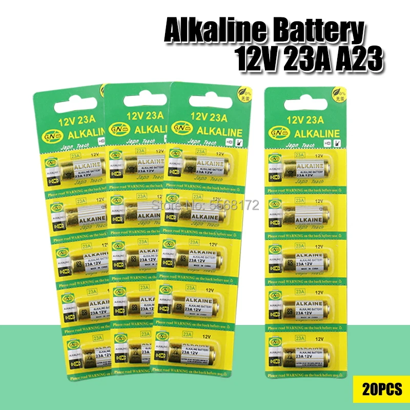 20 Pz/Pacco Batteria Alcalina A Secco 23A 12V Giocattolo Elettronico Usa E Getta Bateria 8 F10R 8 Lr23 Ca20 A23 L1028 23Ae Orologio Batteri