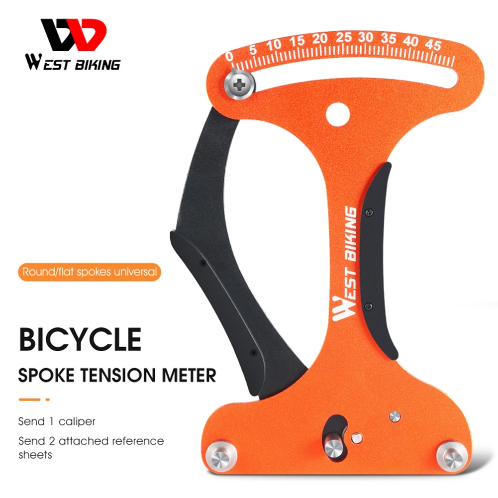 Indicateur de vélo de route en alliage d'aluminium Attrezi mètre  tensiomètre outil de réparation de roue de Tension de rayon de vélo (bejoey)