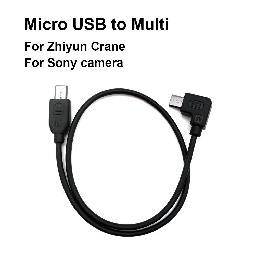 Per Zhiyun Crane Crane-M Crane-Plus Crane 2 Cavo Di Controllo Micro Usb A Multi 33Cm Per Sony A9, A7S2, A7R2, A7R3, A7M3, A7M2 Ecc.