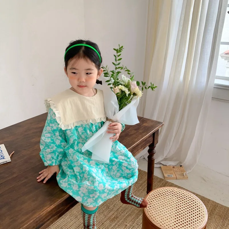 

Little Girl Skirt Spring and Autumn Girls' Dress Printed Children's Princess Dress Baby Girl's Clothing Fashionable Dress Zljg