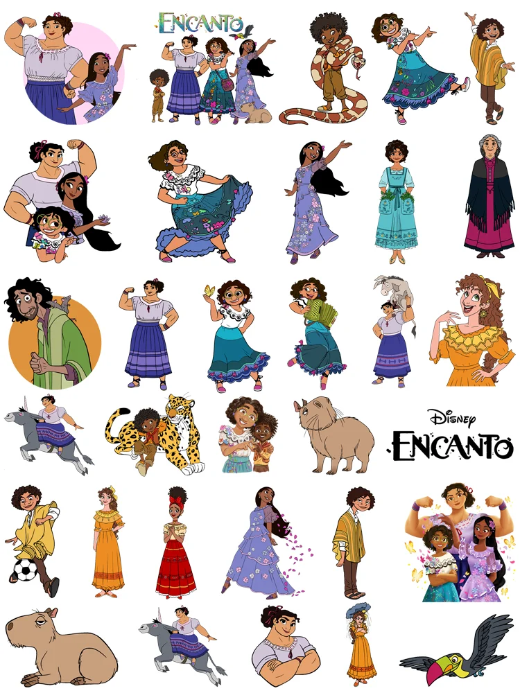 Disney Movie Encanto patch Flex fusible transfer thermo-stickers for children Ironing applications