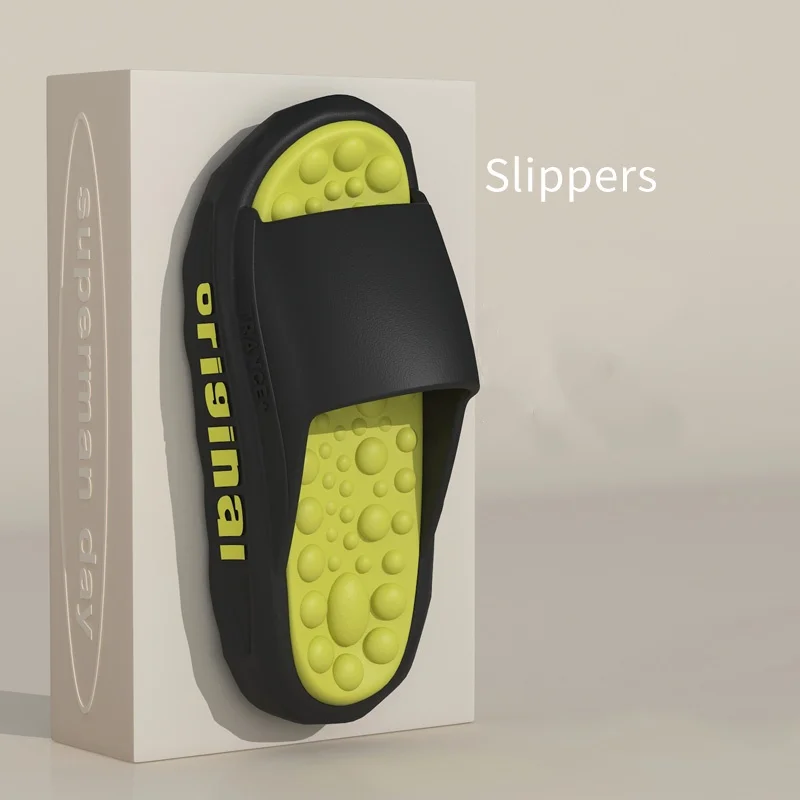 Fashion Men Slippers Non-Slip Sandals Thick Soft Platform House Shoes Male Indoor Outdoor Shower Bathroom Slipper Casual Shoes — view 5