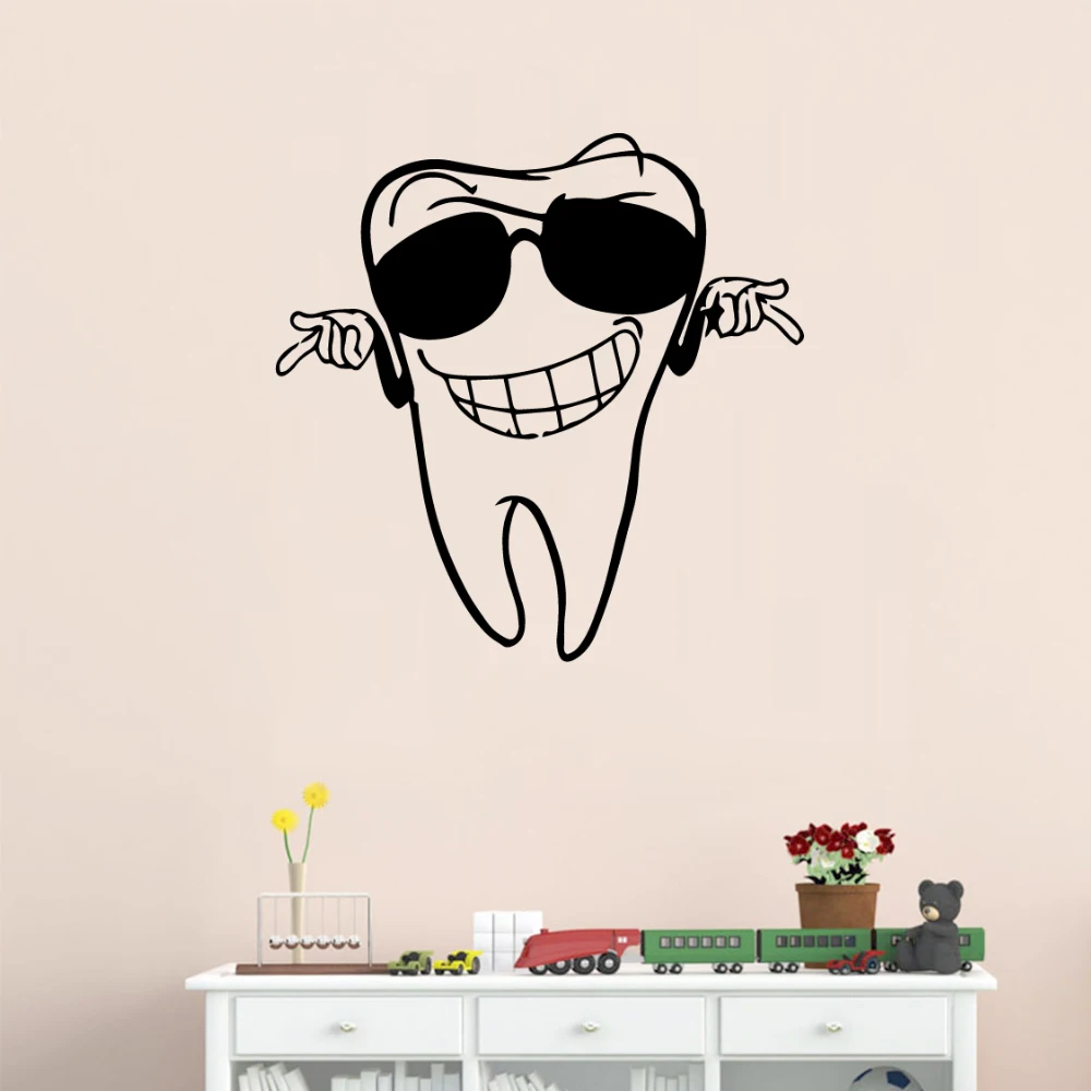 Cartoon TOOTH Wall Stickers Modern Fashion Sticker For Kids Rooms Decoration Mural - 3