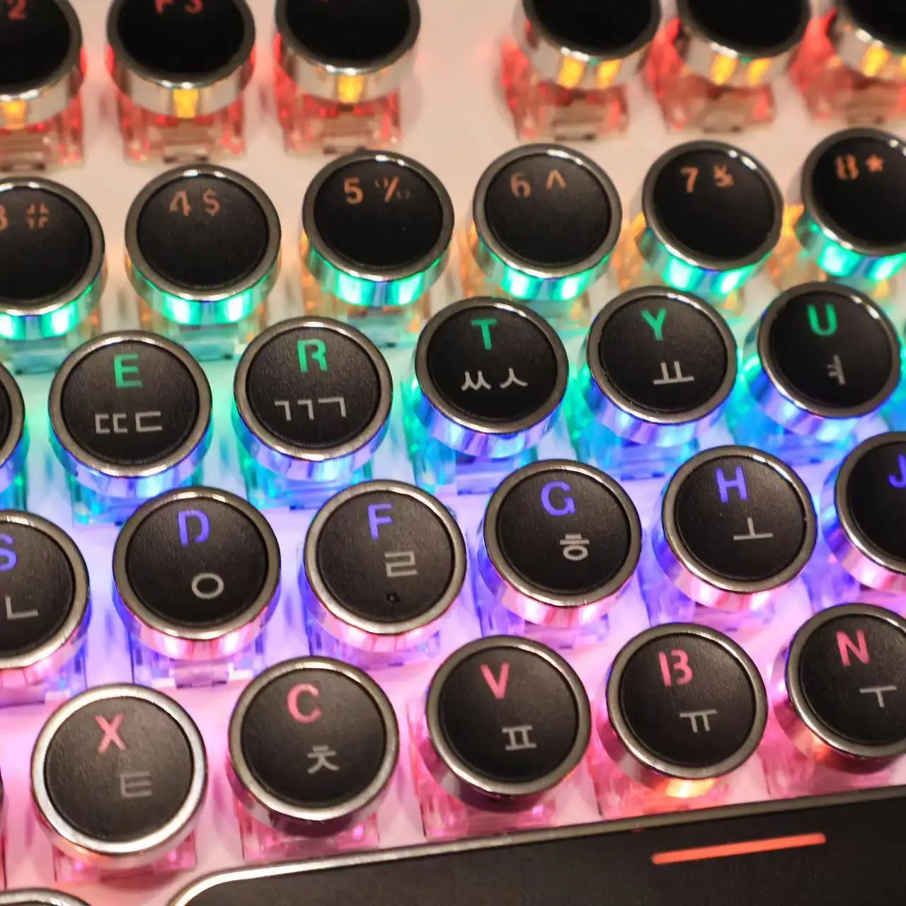 Universal Rodada Keycaps para Cherry mx Teclado Mecânico 104 Teclas Coreano Espanhol Coreano Pbt Pbt Design Retroiluminado Alta Qualidade - Imagem 6