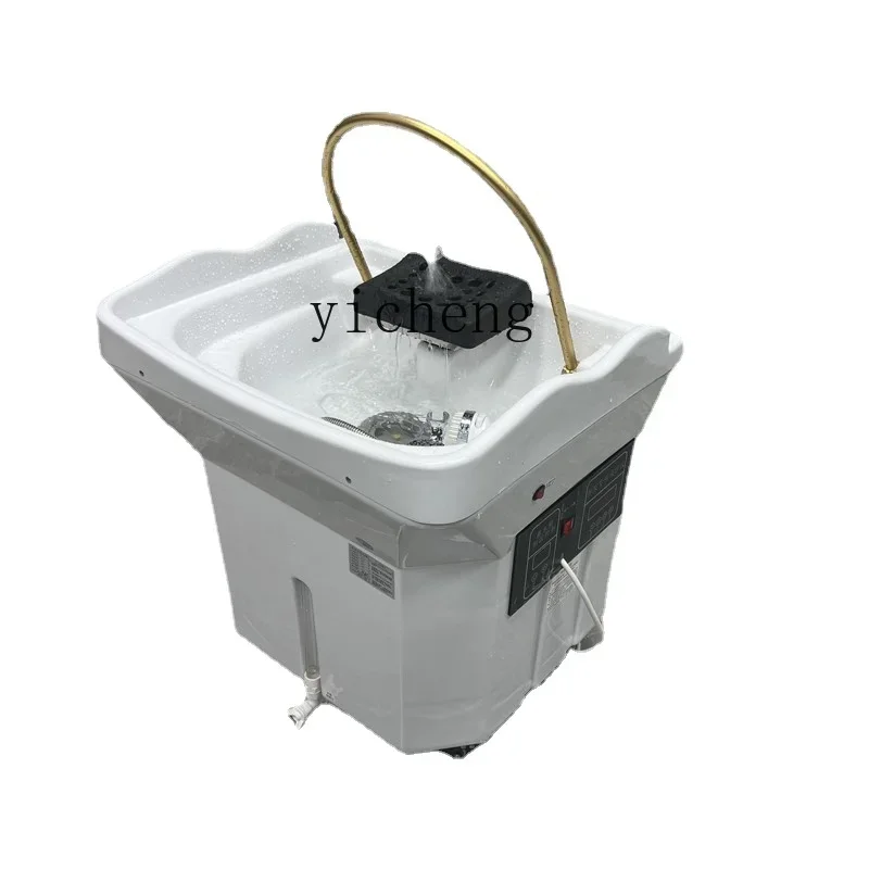 

ZC Movable Head Therapy Shampoo Basin with Water Circulation Fumigation Hair Care Room Head Massager