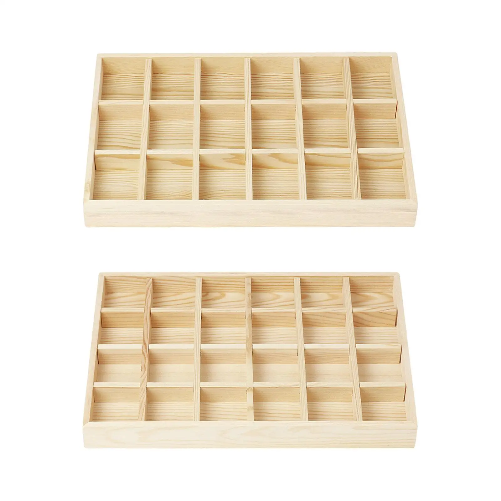 

Jewelry Tray Wood Multipurpose Hairpins Elegant Jewellery Display Case for Selling Showcase Dressing Room Home Dorm Countertop