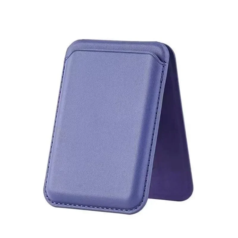 Magnetic Leather Wallet with Hidden Stand and Card Holder