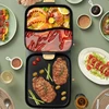 Shabu Roast One Pot Multi-functional Household Electric Barbecue Pot Dual-purpose Non-stick Barbecue Electromechanical Hot 3