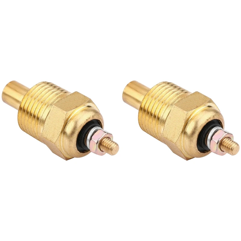 2X Golden Water Temperature Sensor Replace For Mercury Mercruiser 806490T Sierra 18-5897 Mallory 9-42400