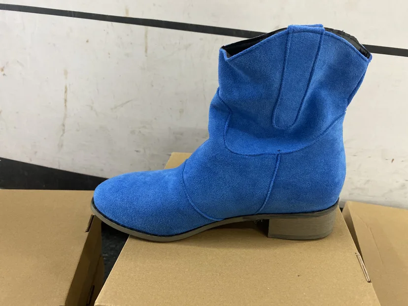 thumbnail image 1 of Botas clásicas para mujer, tacón cuadrado, punta redonda, costura sin cordones, estilo británico, estilo coreano, zapatos Retro sólidos para mujer, nuevo negro 34 43, 1 of 5