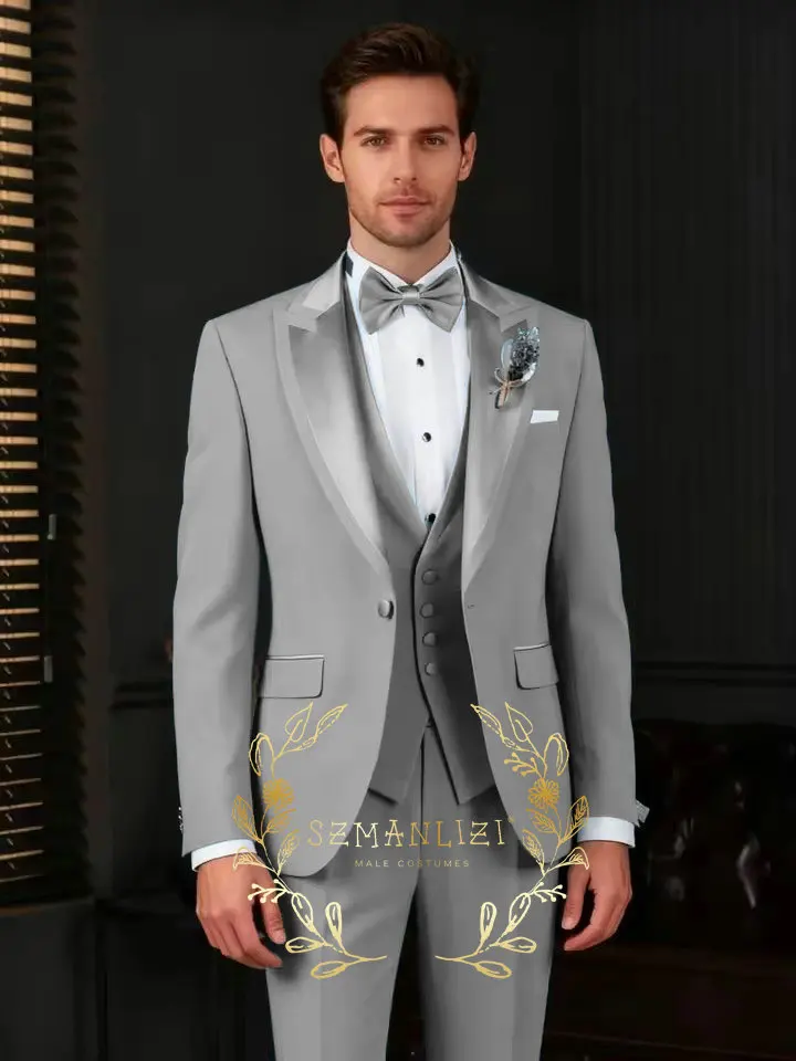 Costumes pour hommes gris clair