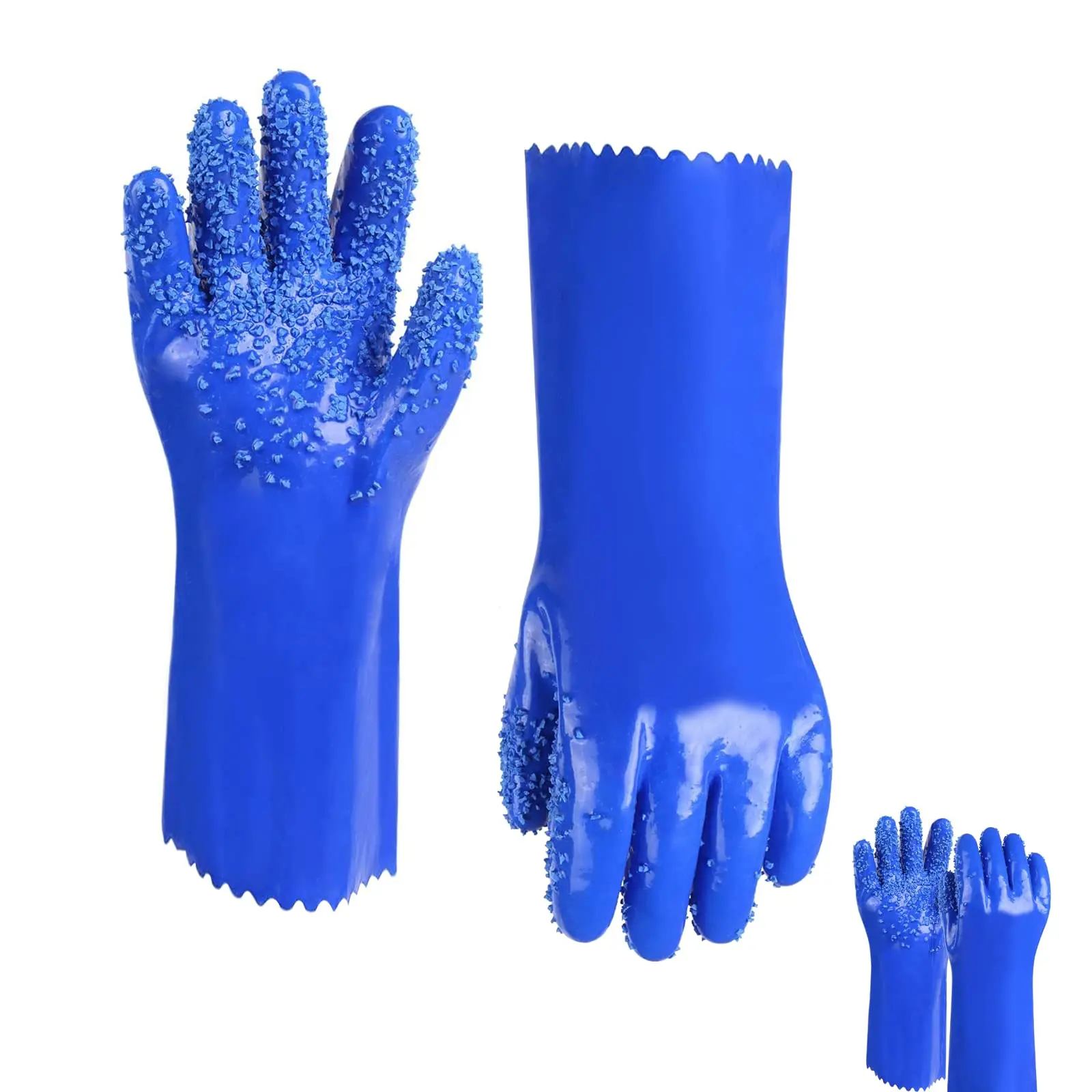 2 pairs PVC gloves Sewer Machine Snake Ugly Gloves, Drain Cleaning