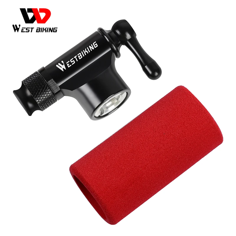 West Bikiing Co2 Pump Portable Mini Hand Pump Bike Mtb Road Bicycle Air