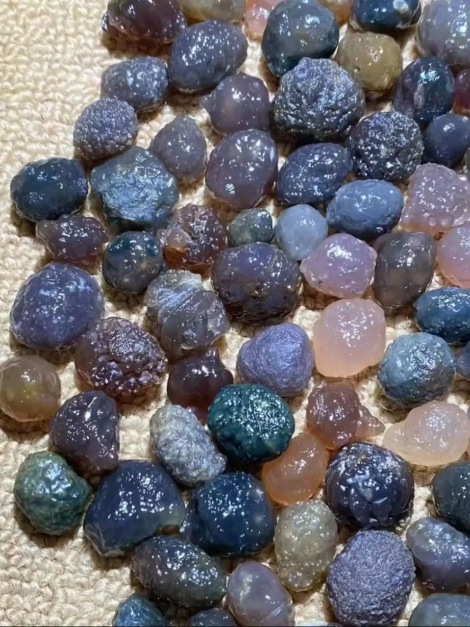 96pcs/lot Special sale boutique natural purple tendon vein loose beads Gobi agate diy pendant Collectibles rare