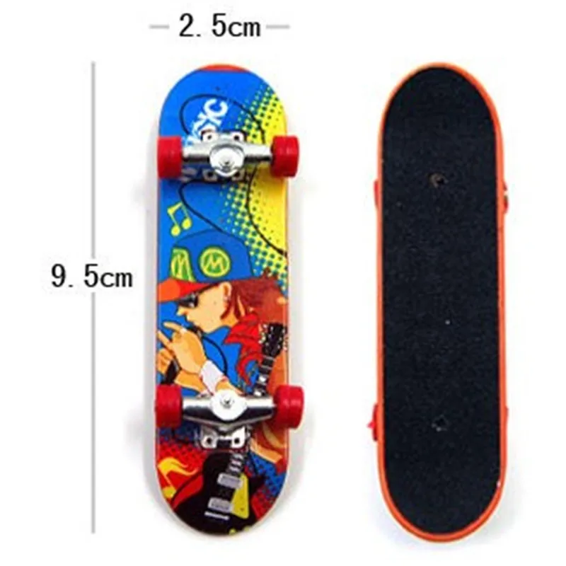 Finger Skateboard Toys Print professional Alloy Stand FingerBoard Skateboard Mini Finger boards Skate truck Finger Skateboard for Kid Toy Children Gift Fingerboard Set