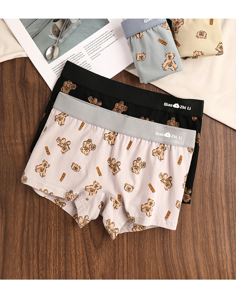 Women's Cotton Panties - Mid-Rise Boyshorts 3PCS Pack | Breathable Antibacterial Underwear