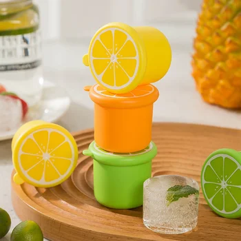 아이스 브릭 몰드 냉동고 몰드 박스, 크리스퍼 조미료 용기, 드레싱 컵, 재사용 가능한 소스 뚜껑 포함