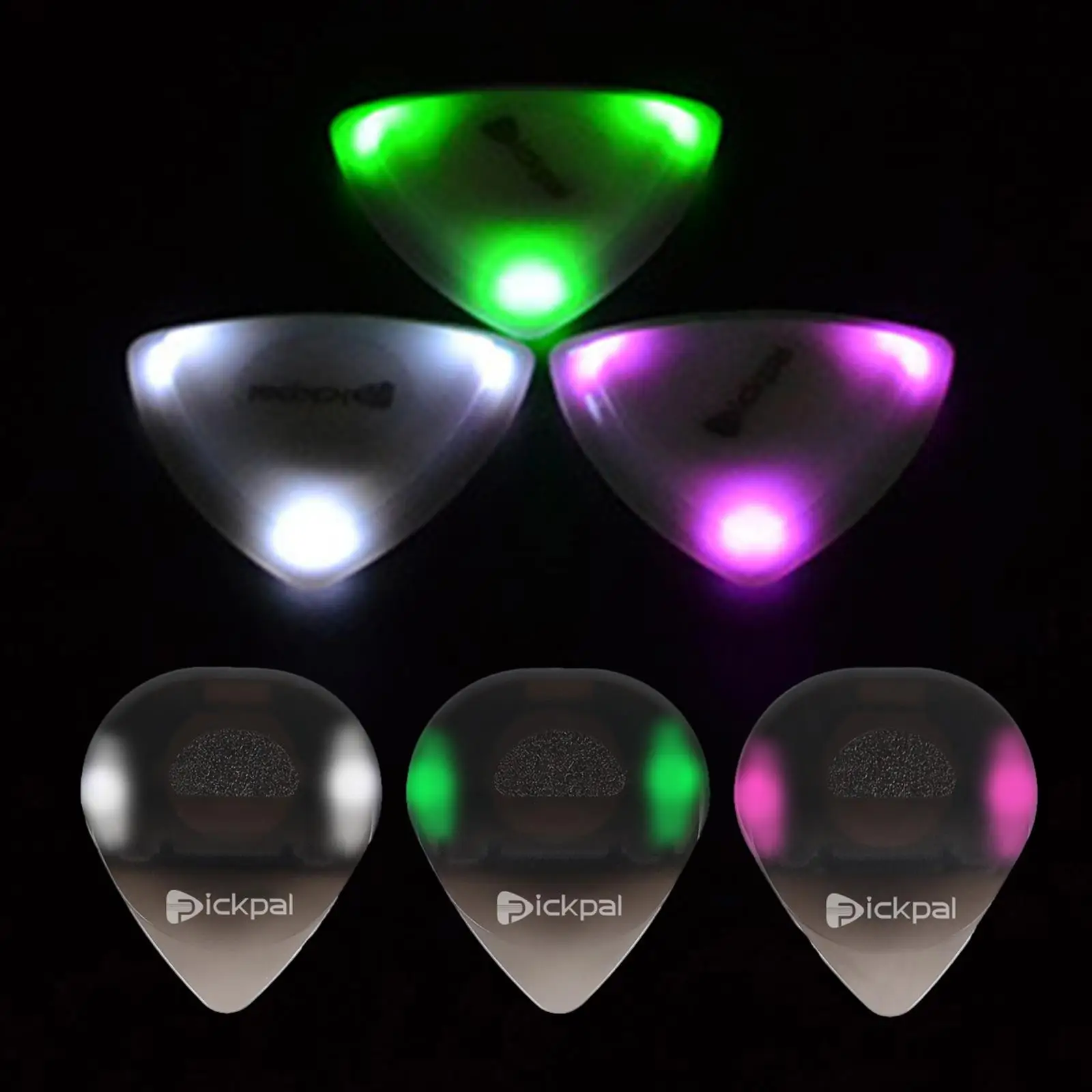 6 Pezzi Illuminano Plettri Per Chitarra Per Plettri Luminosi Per Spettacoli Teatrali Migliorati