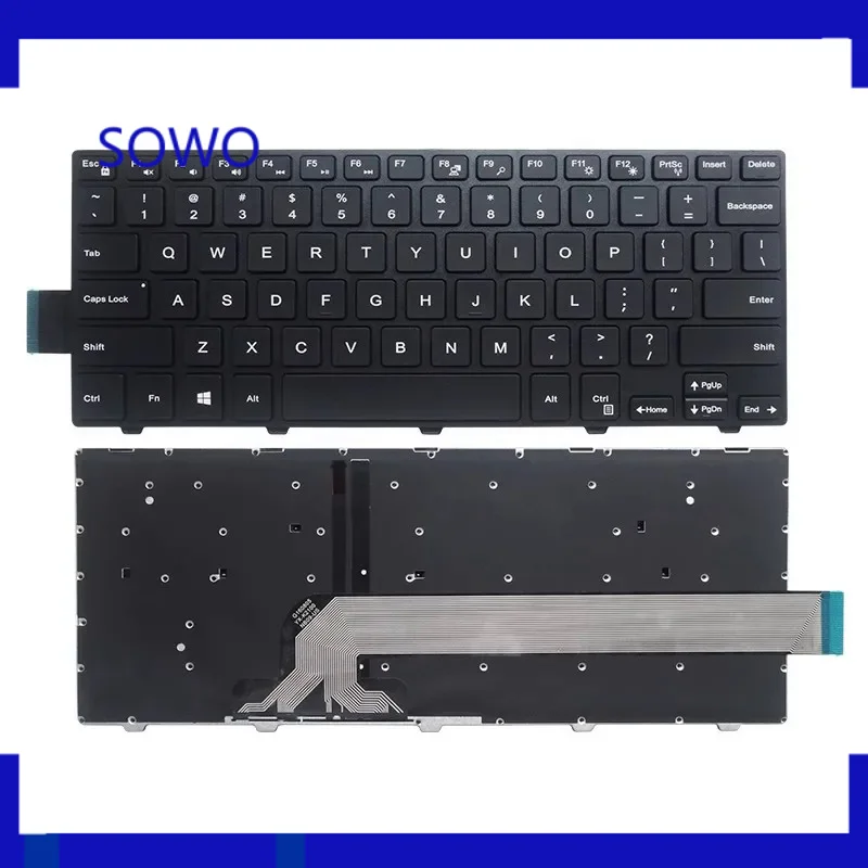 

Новая клавиатура с подсветкой для DELL 14-3450 3470 3460 3480 5448 5441 5446 5455 3448